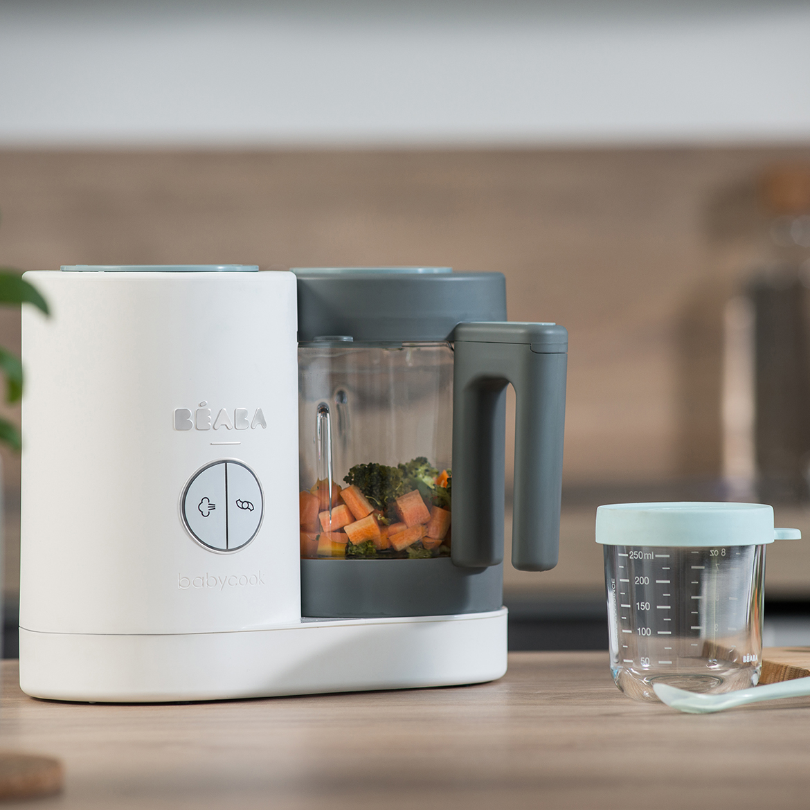 Parní vařič + mixér BABYCOOK Neo Eucalyptus