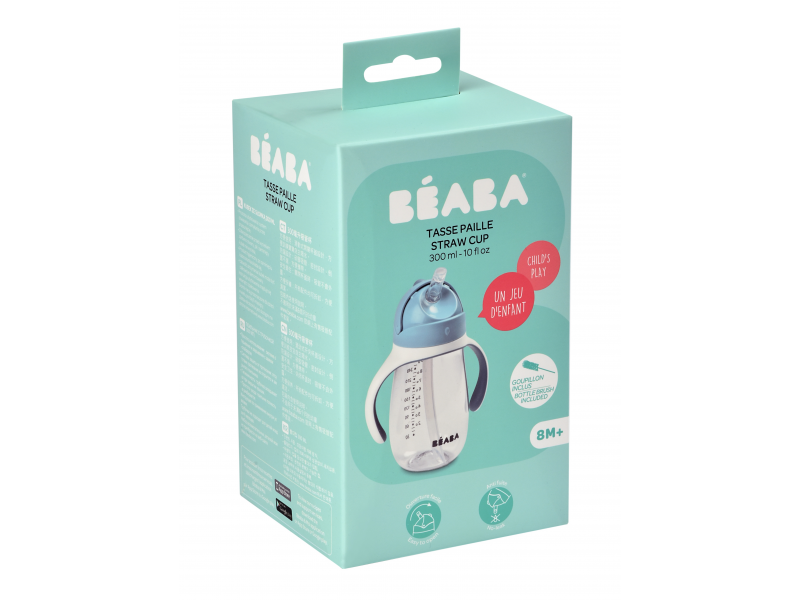 Hrnek s brčkem 300ml Windy Blue