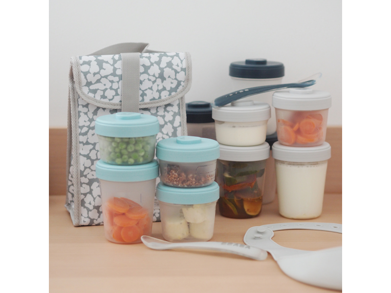 Sada kelímků na jídlo 12 ks + 2 lžičky Storm