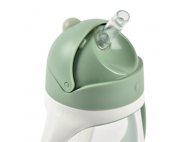 Hrnek s brčkem 300ml Sage Green