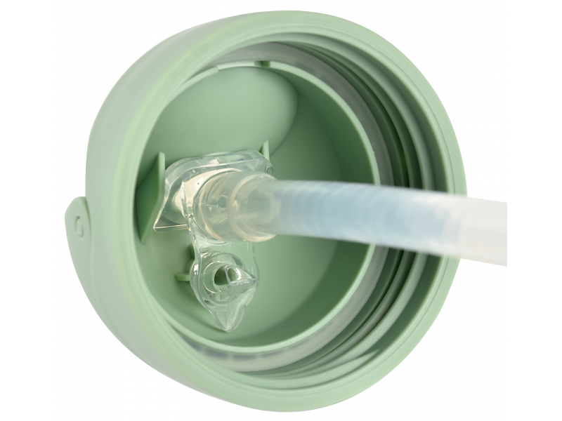 Hrnek s brčkem 300ml Sage Green