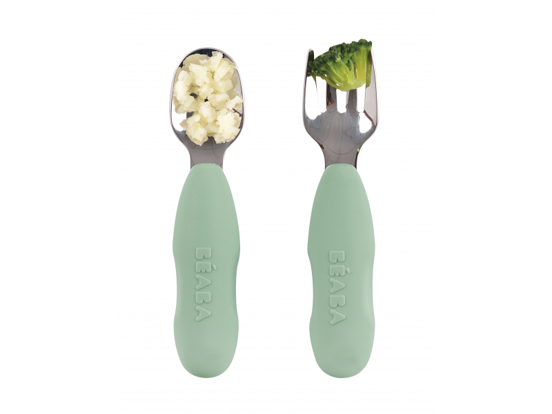 První trénovací příbor 2-dílný Sage Green