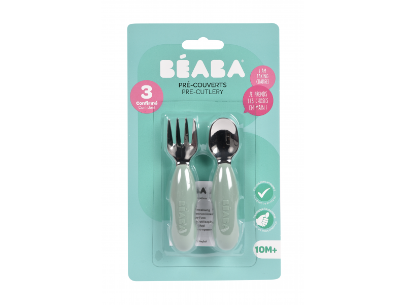 První trénovací příbor 2-dílný Sage Green