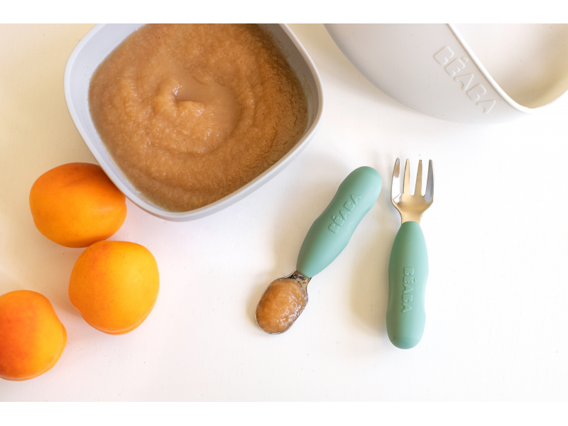 První trénovací příbor 2-dílný Sage Green