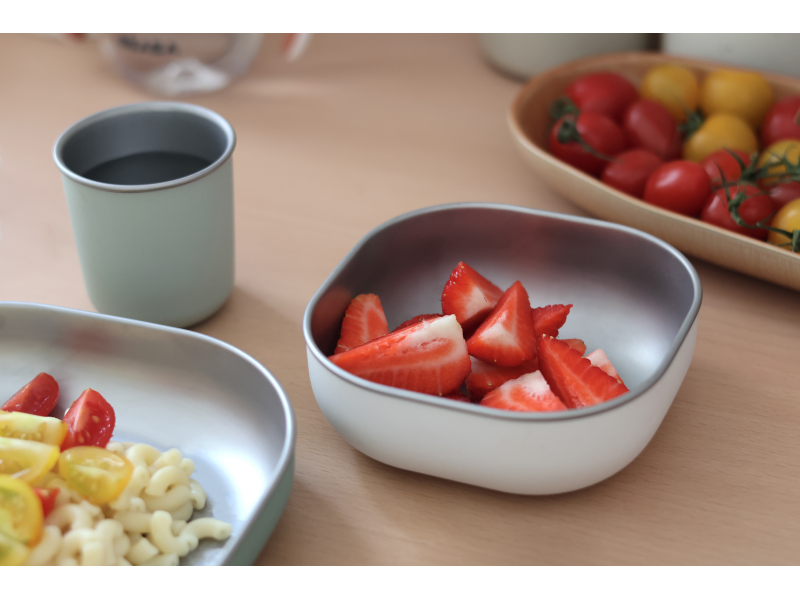 Jídelní sada nerez 3-dílná Sage Green