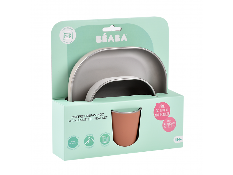 Jídelní sada nerez 3-dílná Terracotta