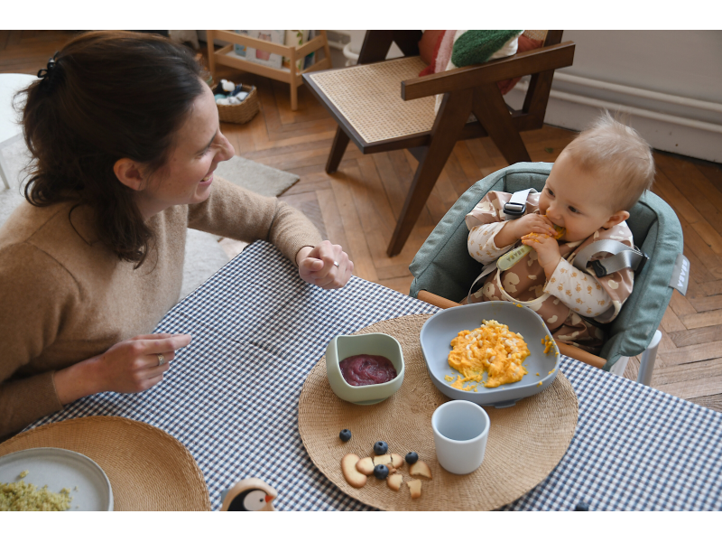 Jídelní sada silikonová 4-dílná Pebble