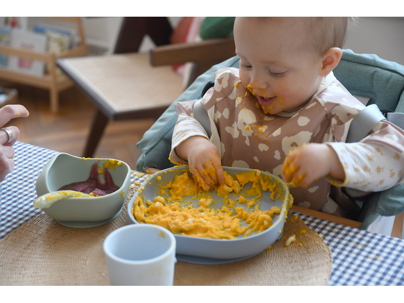 Jídelní sada silikonová 4-dílná Pebble