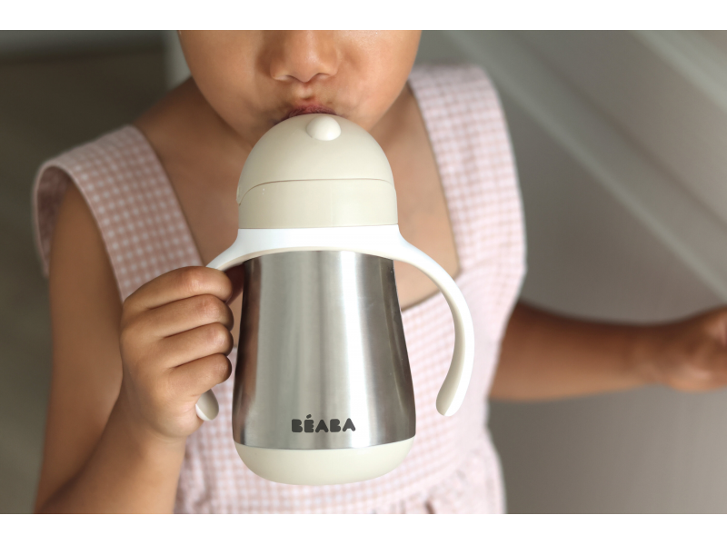 Hrnek termoizolační s brčkem nerez 250ml Clay Earth