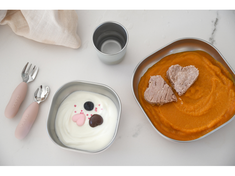 Jídelní sada nerez 3-dílná Cotton Candy