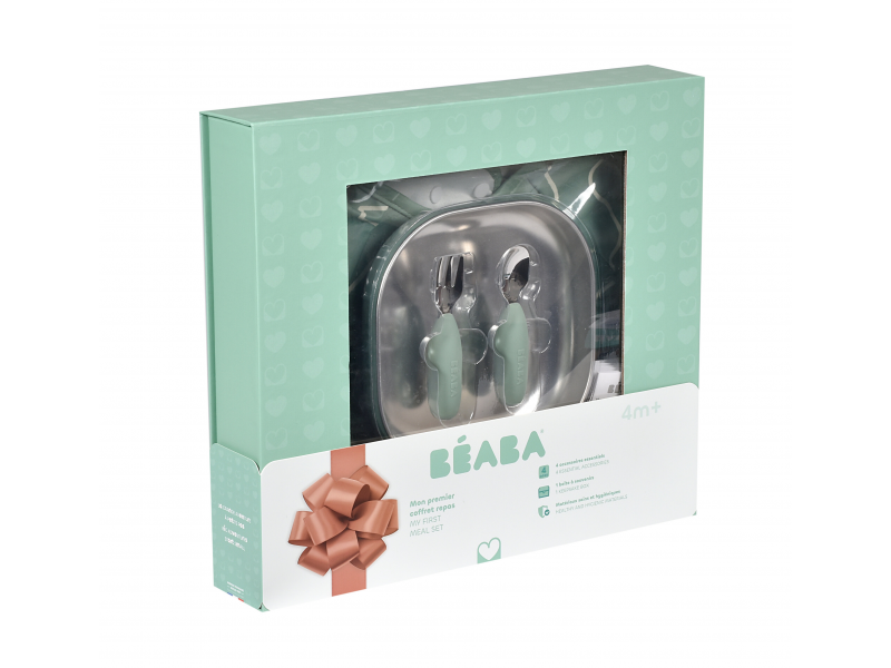 Jídelní sada pro nejmenší Sage Green