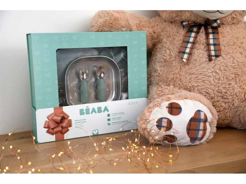 Jídelní sada pro nejmenší Sage Green