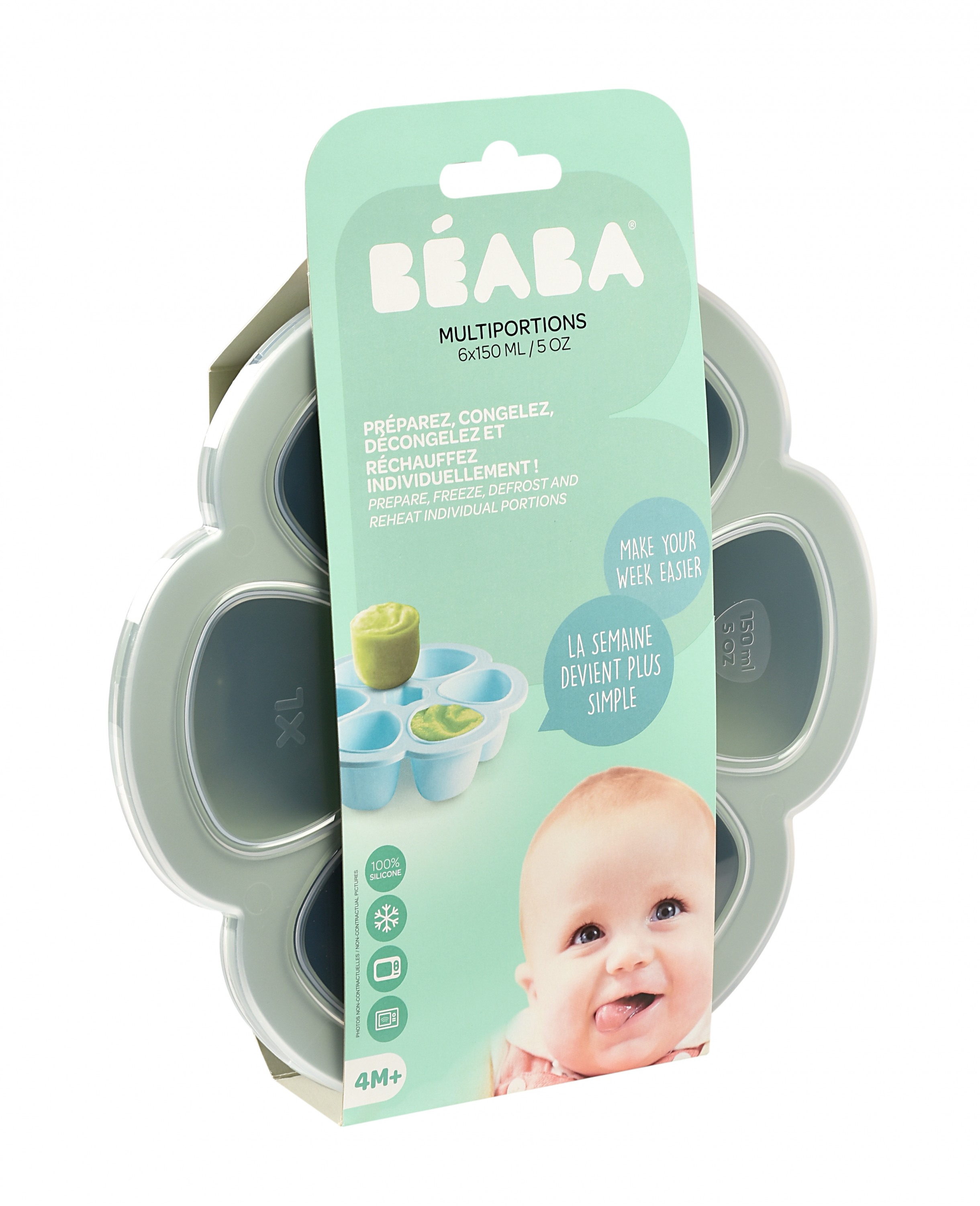 Multi-dávkovač na jídlo 6x 150ml Sage Green