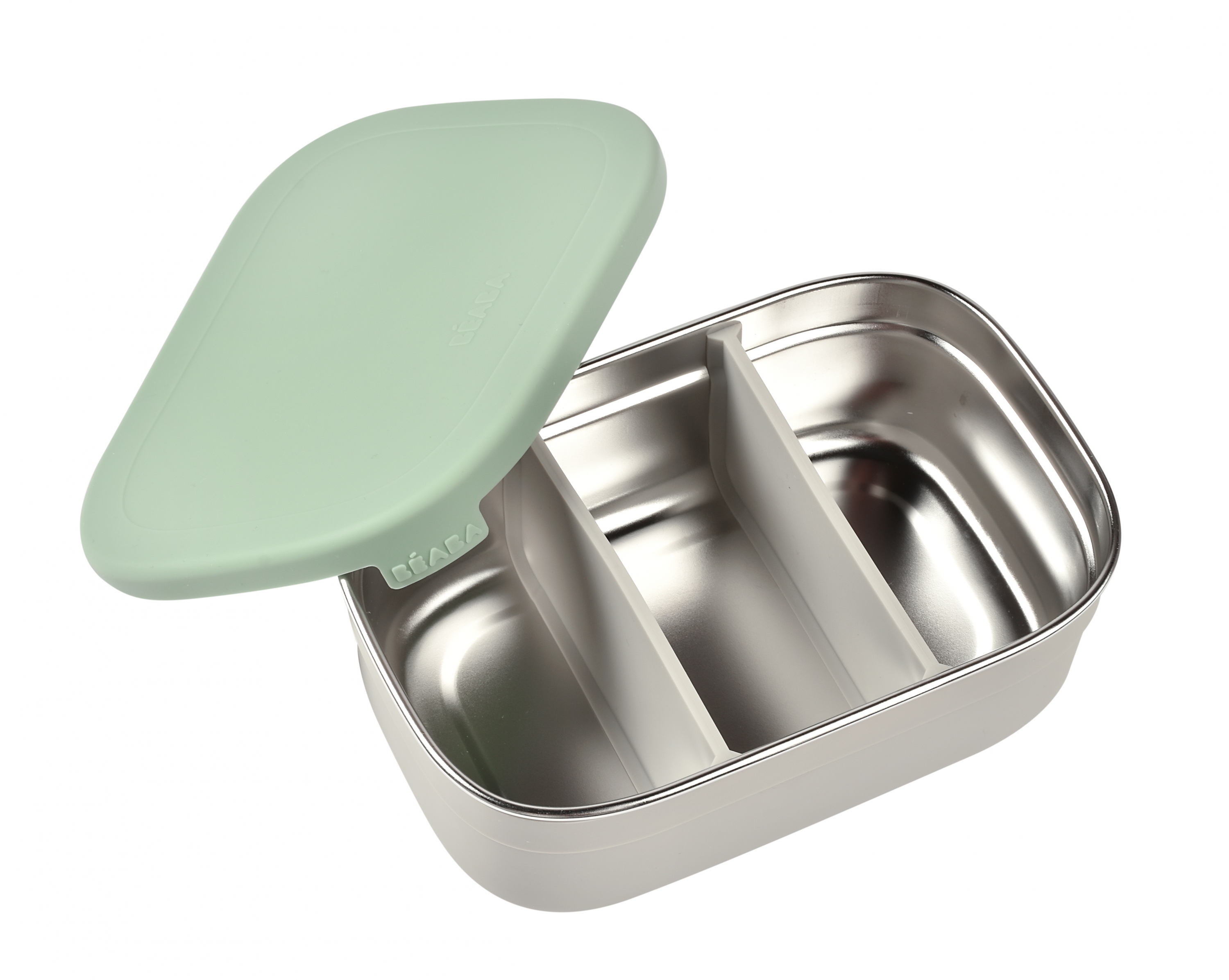 Svačinový box nerez Velvet Grey / Sage Green