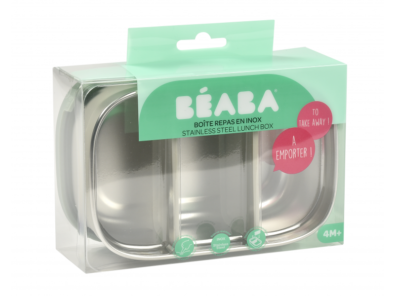 Svačinový box nerez Velvet Grey / Sage Green