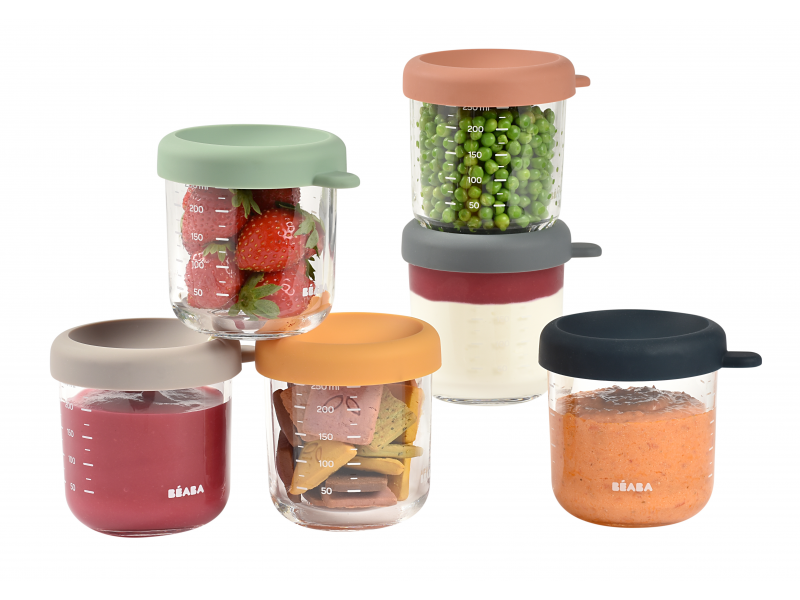 Kelímky na jídlo skleněné 6x 250 ml Sunrise