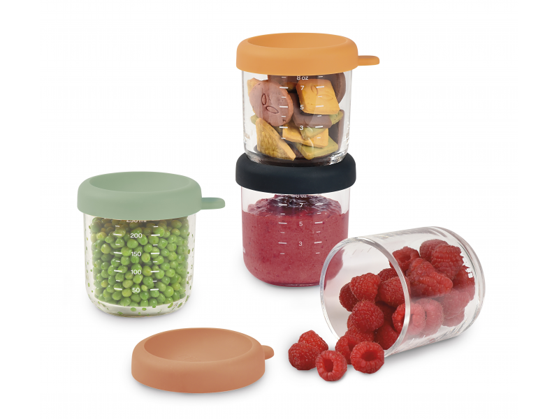 Kelímky na jídlo skleněné 4x 250 ml Sunrise