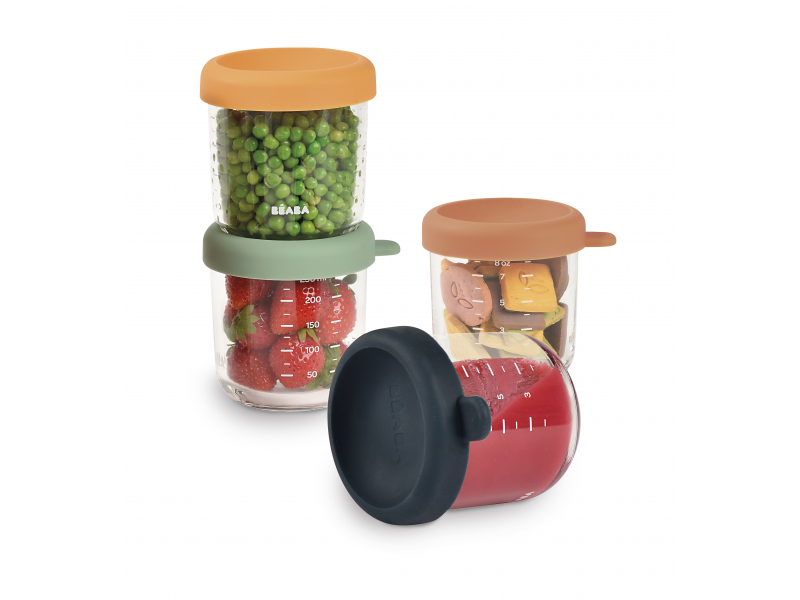 Kelímky na jídlo skleněné 4x 250 ml Sunrise