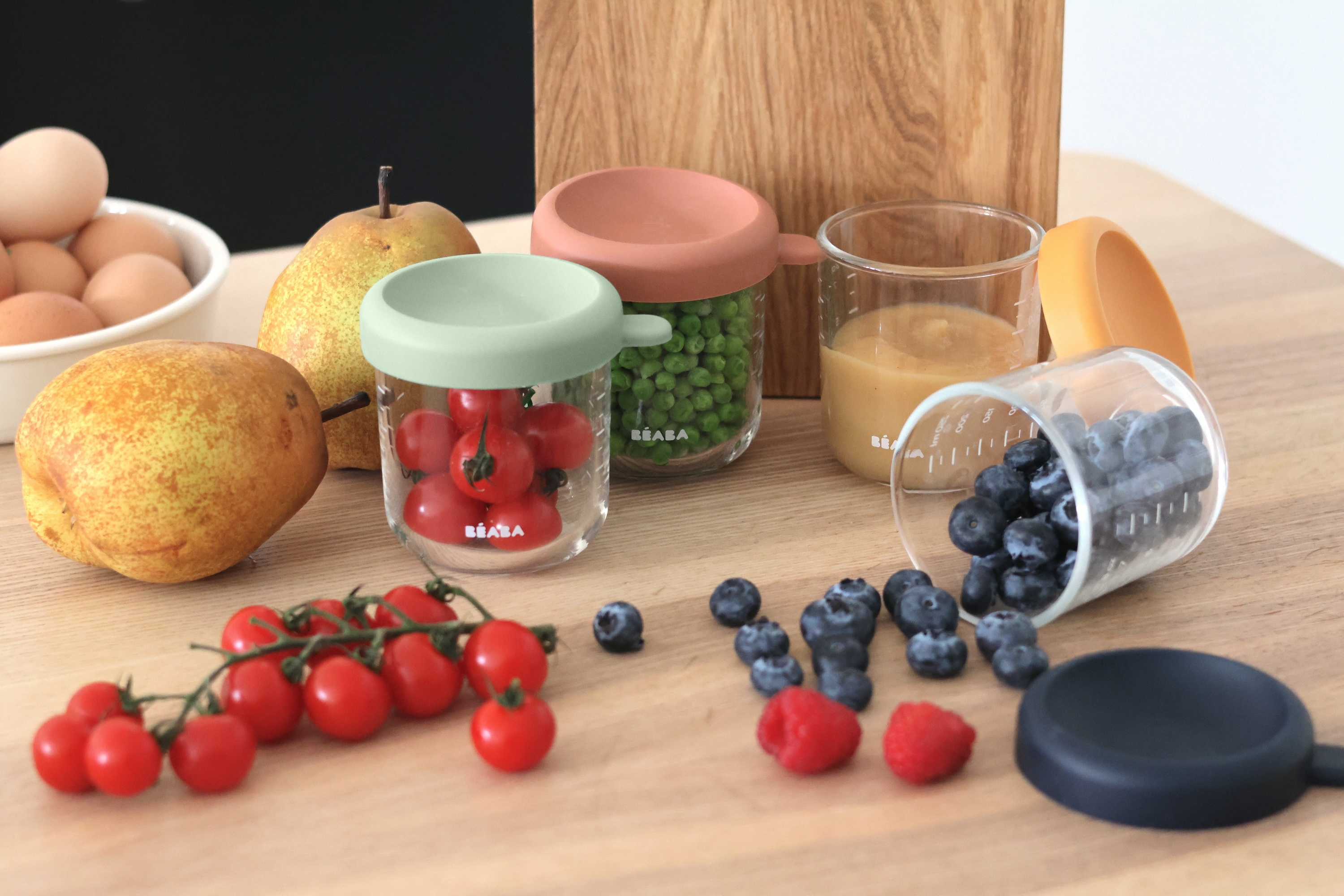 Kelímky na jídlo skleněné 4x 250 ml Sunrise