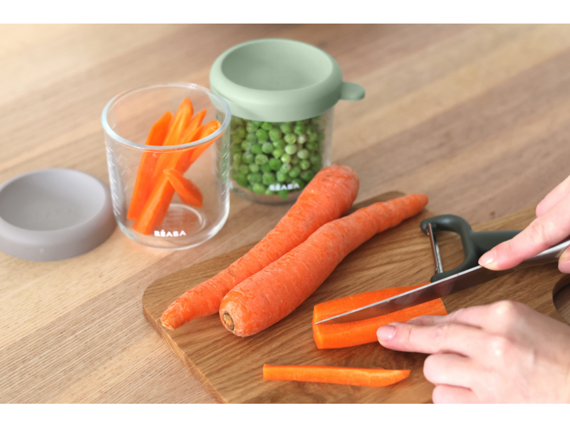 Kelímky na jídlo skleněné 2x 250 ml Green Grey