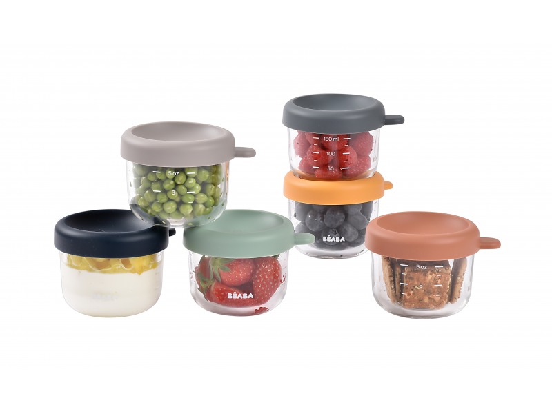 Kelímky na jídlo skleněné 6x 150 ml Sunrise