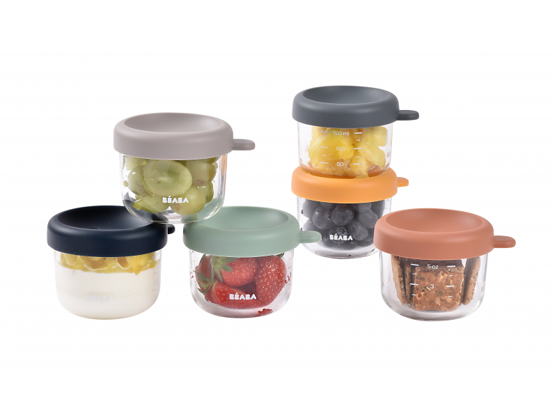 Kelímky na jídlo skleněné 6x 150 ml Sunrise