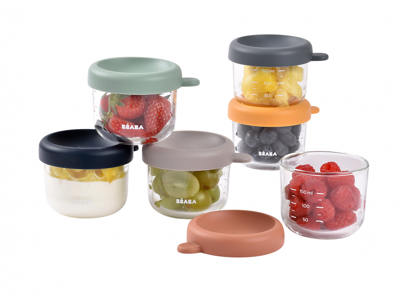 Kelímky na jídlo skleněné 6x 150 ml Sunrise