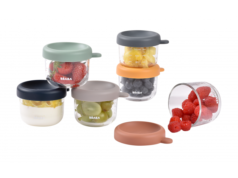 Kelímky na jídlo skleněné 6x 150 ml Sunrise