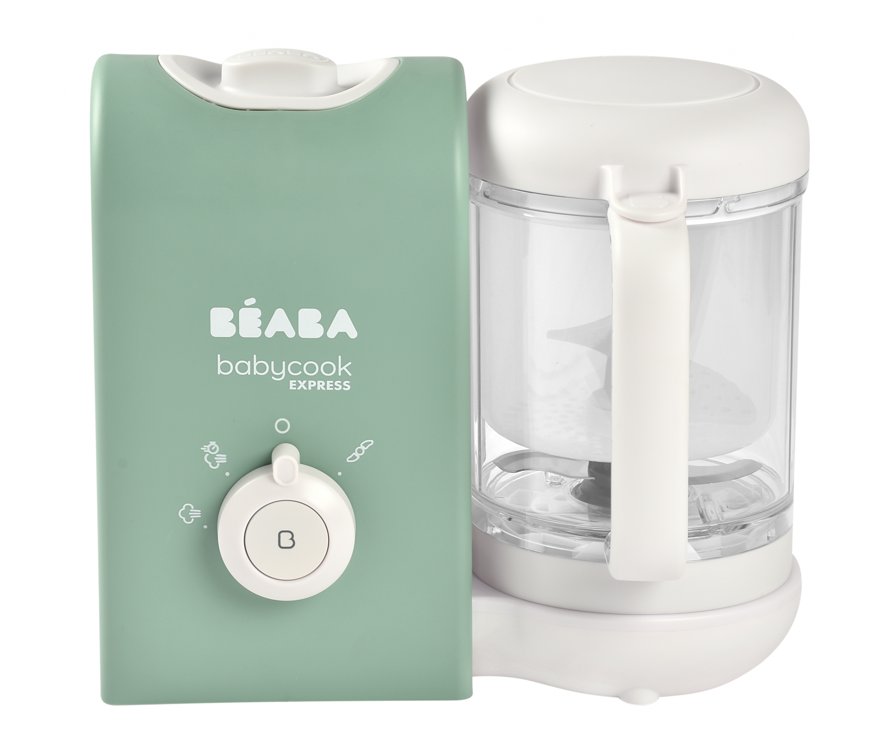 Parný varič + mixér BABYCOOK Express Sage Green