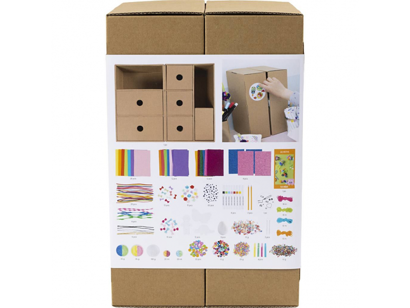 Kreativní sada Maxi box se zásuvkami Dekorování