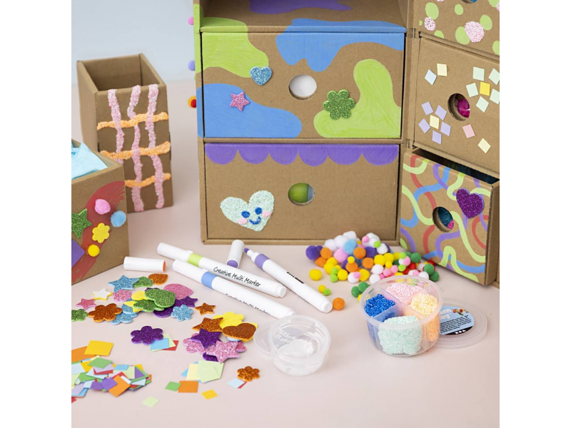 Kreativní sada Maxi box se zásuvkami Dekorování