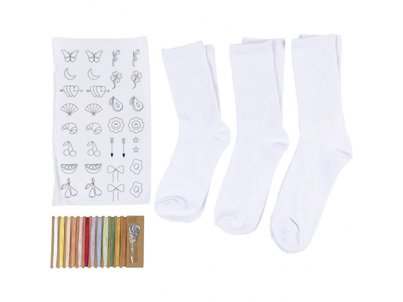 Kreativní sada Vyšívání ponožek