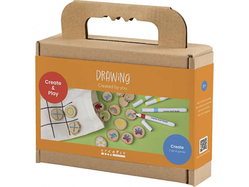 Kreativní sada Pexeso a piškvorky dřevěné