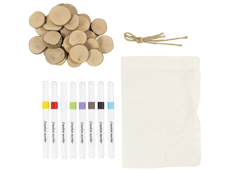 Kreativní sada Pexeso a piškvorky dřevěné