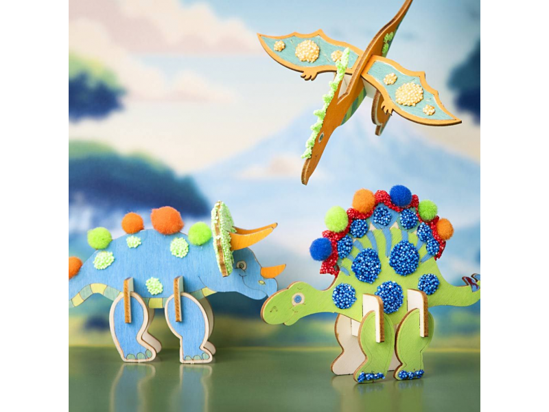 Kreativní sada Dinosauři dřevění