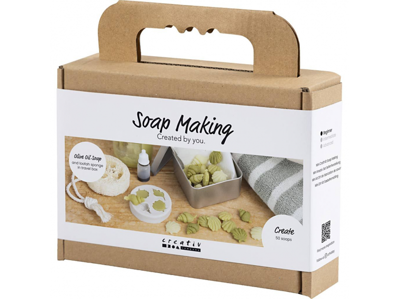 Kreativní sada výroba mýdla Seashells Olive Green