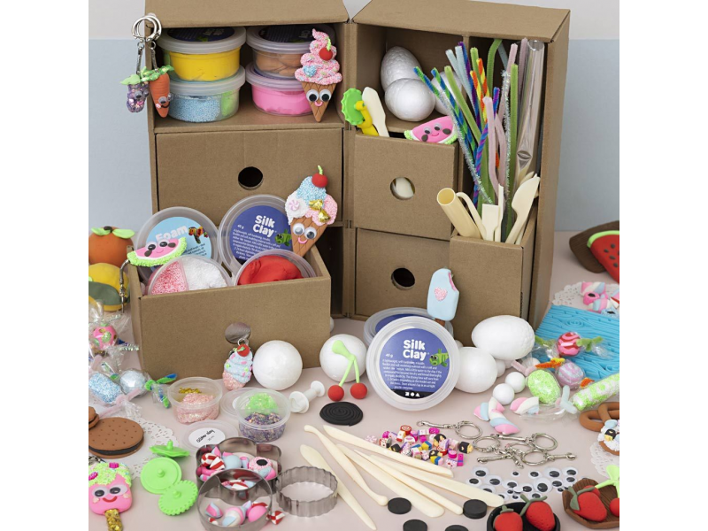 Kreativní sada Maxi box se zásuvkami Modelování