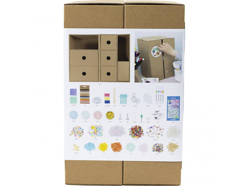 Kreativní sada Maxi box se zásuvkami Šperky