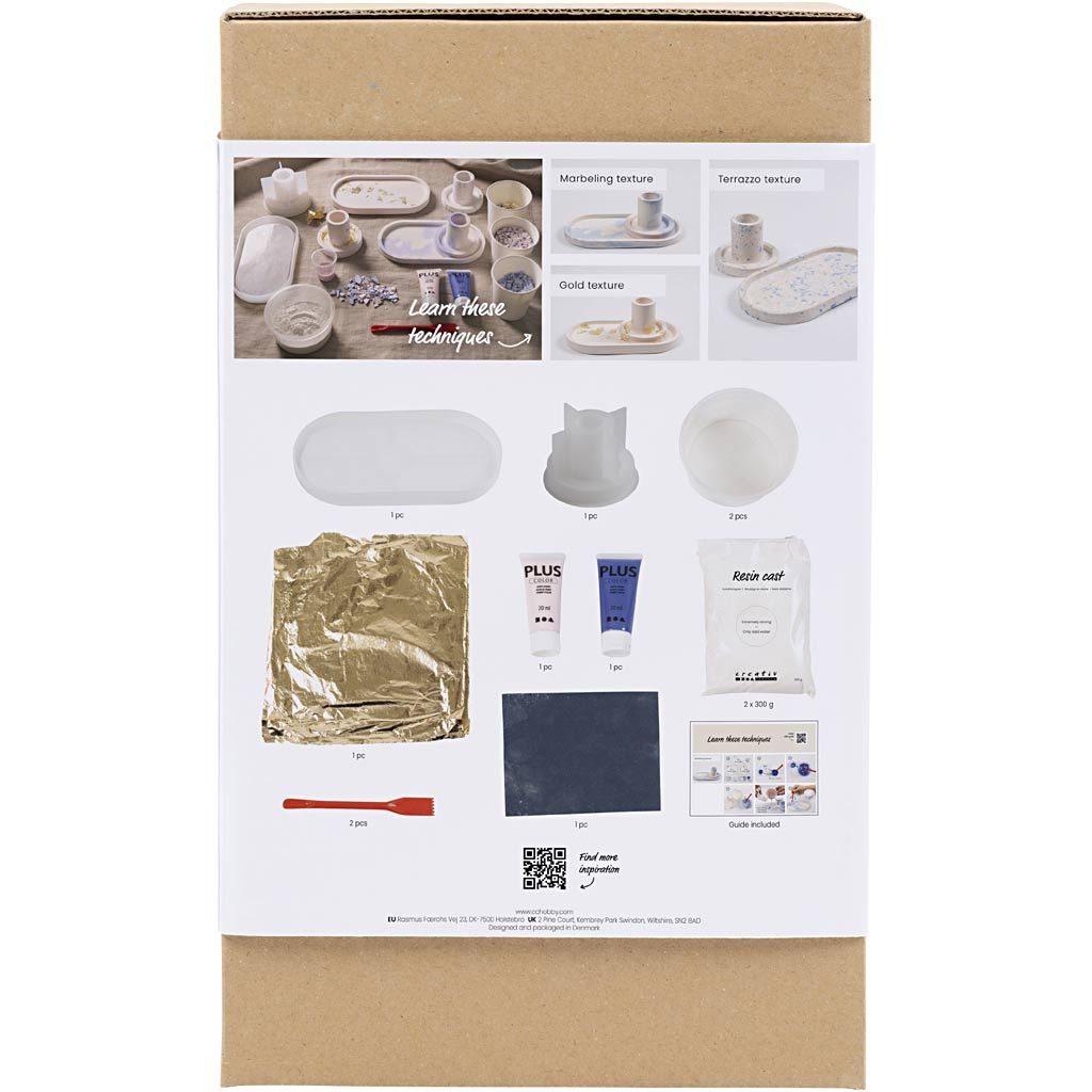 Kreativní sada Starter Craft Kit Resin Casting Candle Holders