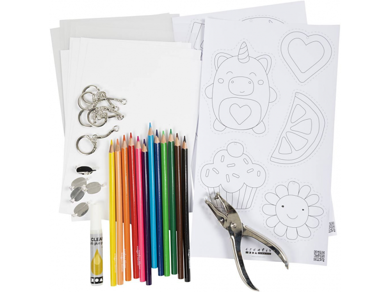 Kreativní sada Přívěsky ze smršťovací fólie