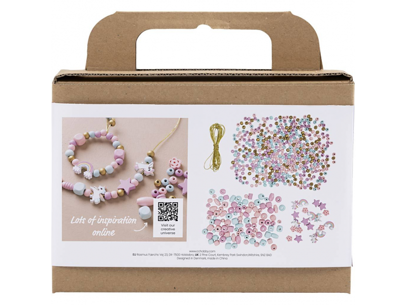 Kreativní sada Šperky z korálků pastelové barvy