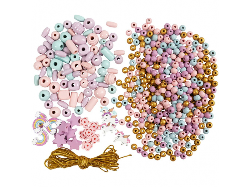 Kreativní sada Šperky z korálků pastelové barvy