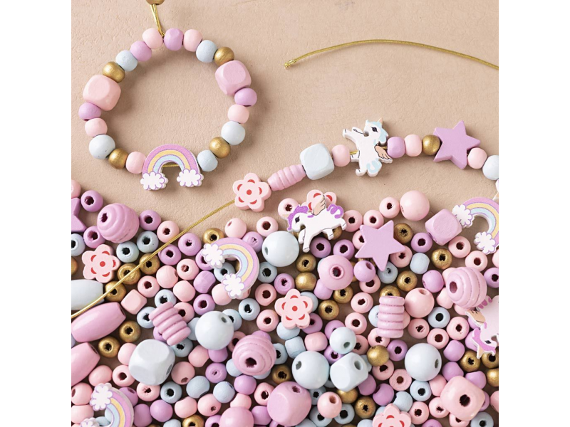 Kreativní sada Šperky z korálků pastelové barvy