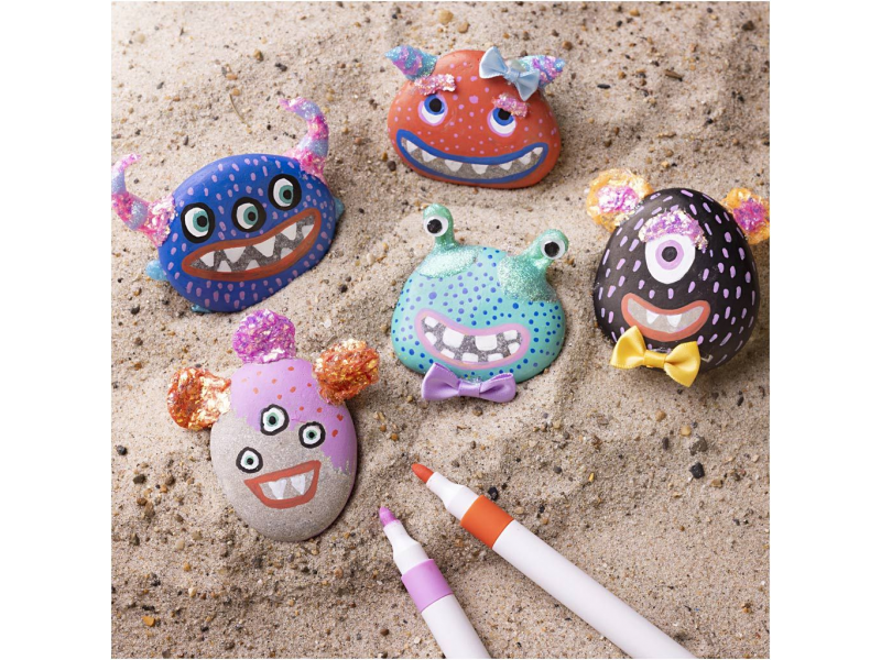 Kreativní sada Dekorování kamenných příšerek