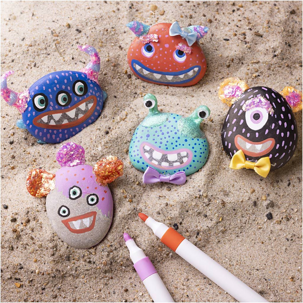 Kreativní sada Craft Kit Stone Decoration Monster