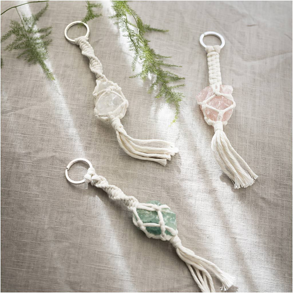 Kreativní sada Mini Craft Kit Macramé Key Rings