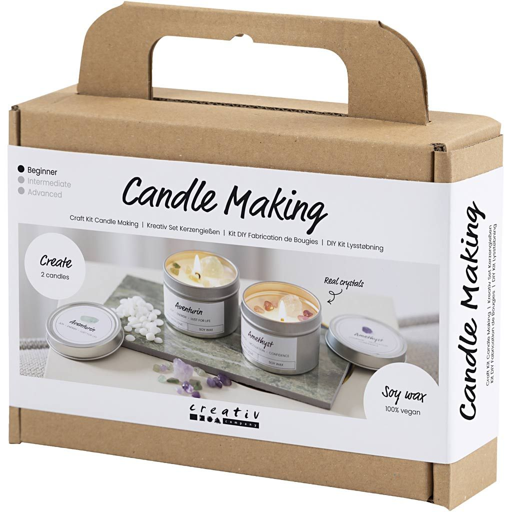 Kreativní sada Mini Craft Kit Candle Making Crystals