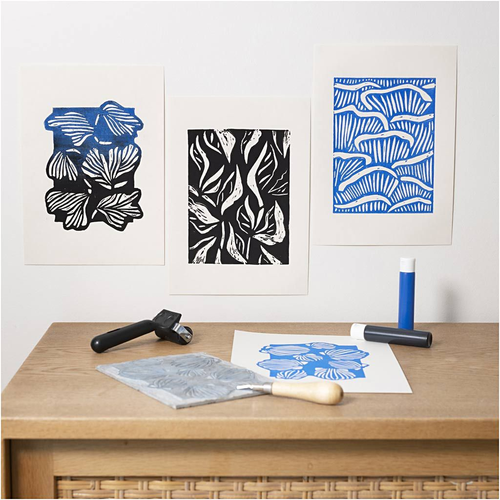 Kreativní sada Starter Craft Kit Block Printing
