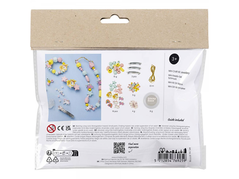 Kreativní sada Šperky z korálků s jednorožcem