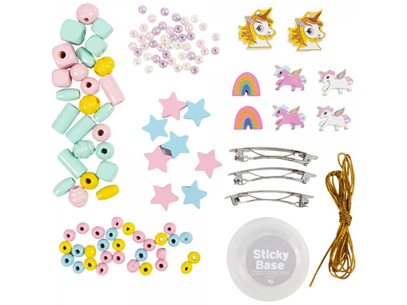 Kreativní sada Šperky z korálků s jednorožcem